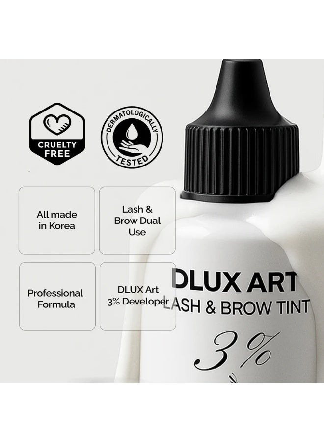 DLUX PROFESSIONAL تلوين الرموش والحواجب - المطور 3% 20 مل - Image 4